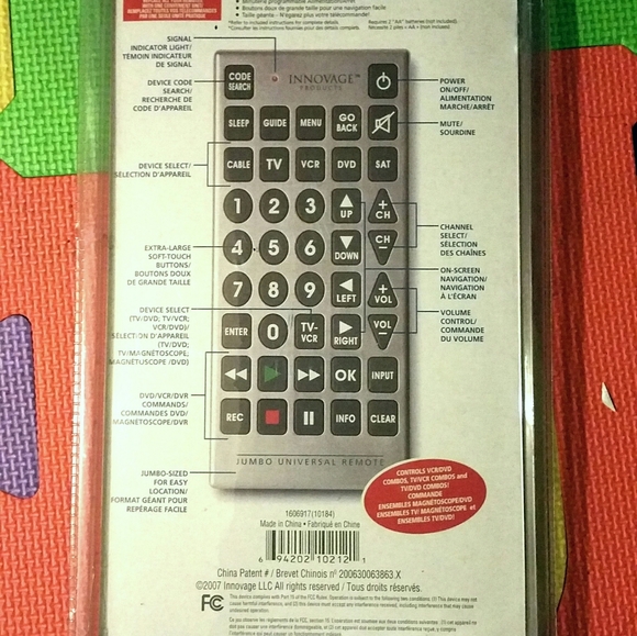 Jumbo Universal Remote - Picture 2 of 2
